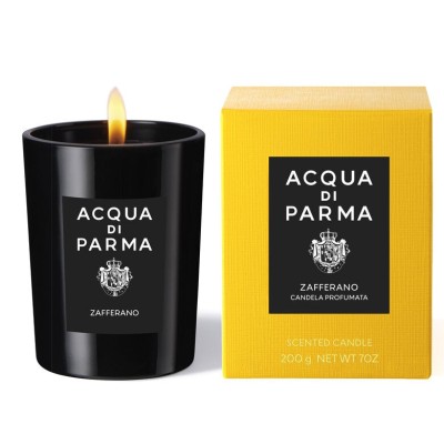 2 - Acqua di Parma Zafferano candela di cera Cilindro Nero 1 pz