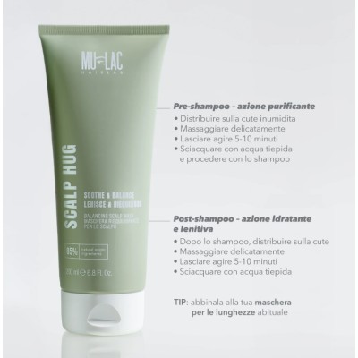 2 - Mulac Cosmetics SCALP HUG - SOOTHING BALANCING SHAMPOO 250ml