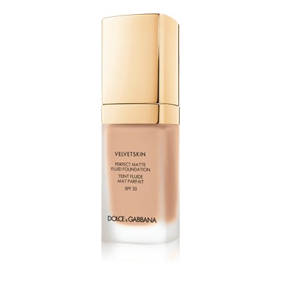 1 - Dolce&Gabbana Velvetskin Perfect Matte Fluid Foundation 130 Warm Rose 30ml