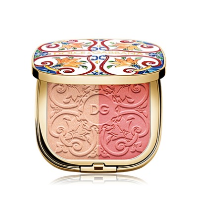 1 - Dolce&Gabbana Solar Glow Illuminating Powder Duo 2 Peach Blossom
