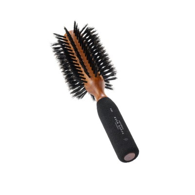 1 - Acca Kappa Mogano Kotibè Adult Round hairbrush Black, Wood 1 pc(s)
