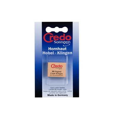 1 - Credo Solingen Hornhaut-Hobel Klingen lametta 10 pz Acciaio inossidabile Unisex