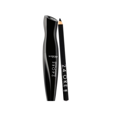 1 - Deborah Milano 24 Ore Absolute Volume Mascara + 24 Ore Eye Pencil eye makeup set 2 pc(s)