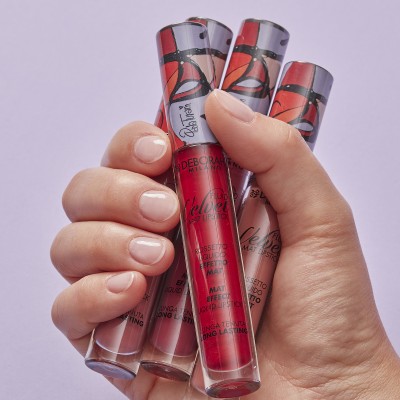 1 - Deborah Milano Rossetto Fluid Velvet Mat Painted By Paola Turani 8 Classy Mauve 4.5g