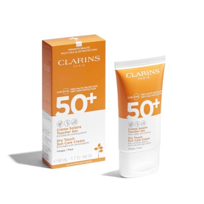 1 - Clarins Dry Touch Sun Care 50+ Sunscreen cream Face 2 h Adults