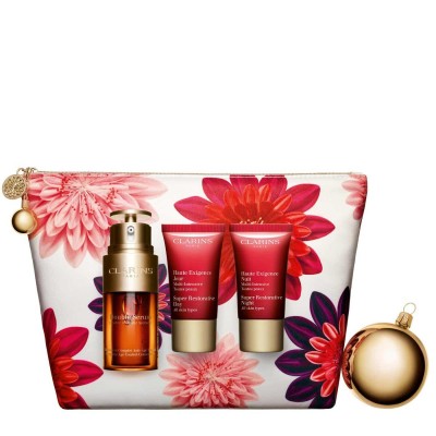 1 - Clarins Double Serum & Super Restorative Collection 4 pcs