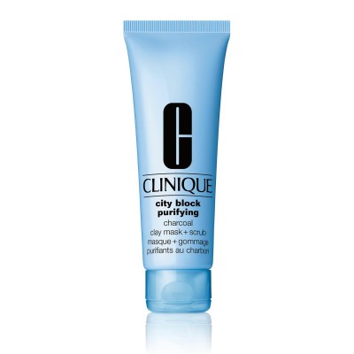 1 - Clinique City Block Purifying Charcoal Clay Mask & Scrub, 100ml