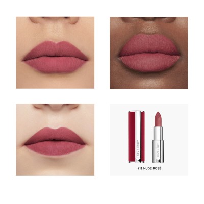 1 - Givenchy Le Rouge Deep Velvet 3.4 g 12 Nude Rose Matte