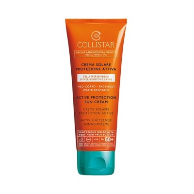 1 - Collistar Crema Solare Protezione Attiva Viso-Corpo Spf 50+, 100 ml