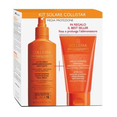 1 - Collistar Latte Spray Spf 15 200 ml+Shower Gel 150ml