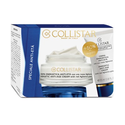 1 - Collistar Crema Energetica Anti-Età con uva Rossa Aglianico 50 ml + 25 ml