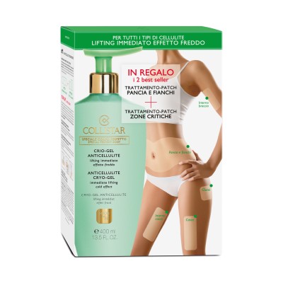1 - Collistar Crio-Gel Anticellulite 400 ml + Patch Pancia E Fianchi + Patch Zone Critiche