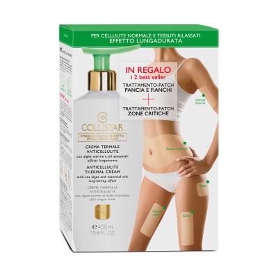 1 - Collistar Crema Termale Anticellulite 400 ml + Patch Pancia E Fianchi + Patch Zone Critiche