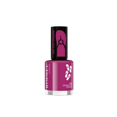 1 - Rimmel 60 Seconds Flip Flop smalto per unghie 8 ml Fucsia