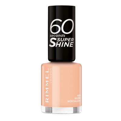 1 - Rimmel 60 Seconds Super Shine 401 Nude Nostalgia 8ml