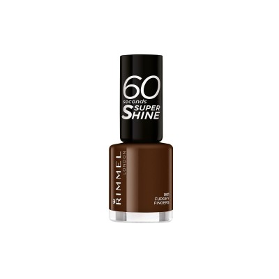 1 - Rimmel 60 Seconds Super Shine 901 Fudgey Fingers 8ml