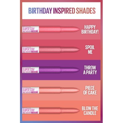 1 - Maybelline Super Stay Ink Crayon Birthday Edition 1.5 g 190 Blow the Candle Shimmer