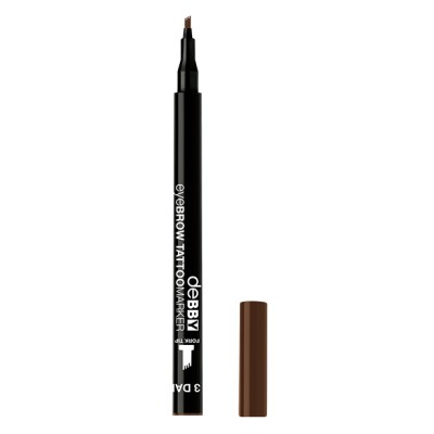 1 - deBBY eyeBROW TATTOO MARKER 03 dark brown