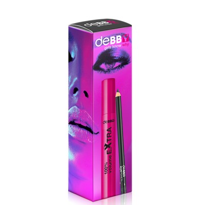 1 - deBBY Holiday Season Kits 01 - 100%volume extra mascara + glitter 01 eyepencil