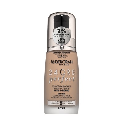 1 - Deborah Milano 24ore Perfect Con Acido Ialuronico 2.1 Vanilla 30 ml