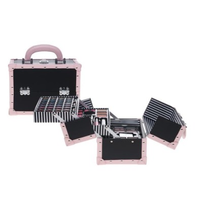 1 - Treffina Casuelle 2 Tone PU Cosmetic Case Glitter
