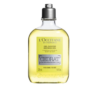 1 - L'Occitane CEDRAT Gel doccia Uomo Corpo e capelli CEDAR 250 ml