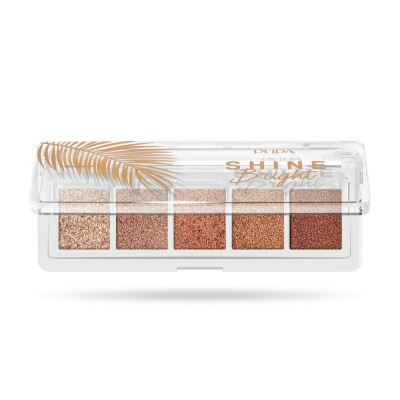 1 - PUPA Milano Shine Bright Eye Palette 002 - Sunset Gold 4 g