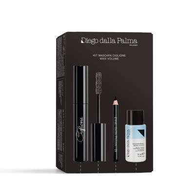 1 - Diego dalla Palma Kit Mascara Ciglione - Maxi Volume 11 ml + 0.7 g + 30 ml