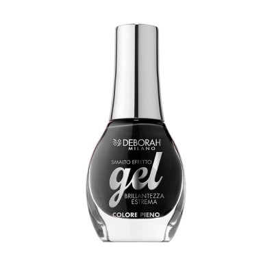 1 - Deborah Milano Gel Effect Nail Enamel 110 Black 8.5ml