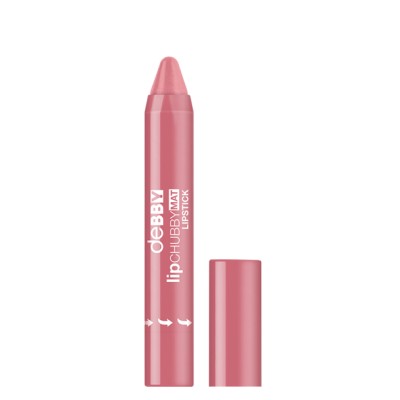 1 - deBBY Lipchubby Mat Lipstick 01 Nude Rose