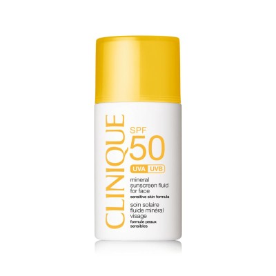 1 - Clinique SPF 50 Mineral Sunscreen Fluid For Face Crema per la protezione solare Viso 2 h Adulti