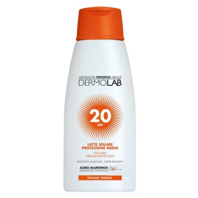 1 - Dermolab Latte Solare SPF 20 Protezione Media 200ml