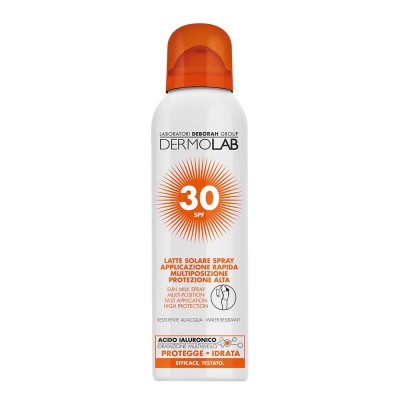 1 - Dermolab Latte Solare Spray Protezione Alta SPF 30 Viso E Corpo 150ml