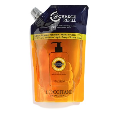 1 - L'Occitane Eco-ricarica Sapone liquido mani & corpo Karité Verbena 500ml