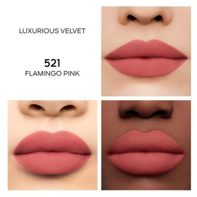 1 - Guerlain Rouge G Luxurious Velvet 521 Flamingo Pink 3.5g
