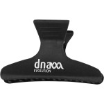 1 - dna Evolution Carbon clips, Black, L 82 mm, Bag 12 pcs