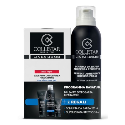 1 - Collistar Uomo Balsamo Dopobarba Riparatore 100ml + Schiuma Da Barba 200 ml