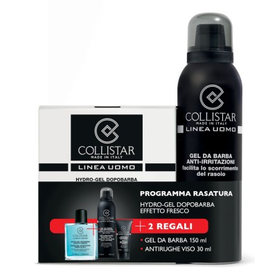 1 - Collistar Uomo Programma Rasatura Hydro-Gel After-Shave Fresh Effect + Anti-Irritation Shaving Gel