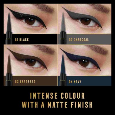 1 - Max Factor Masterpiece Waterproof Matte Liquid Eyeliner 01 Black