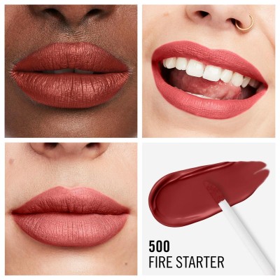 1 - Rimmel Rosetto Liquido Lasting Mega Matte 500 Fire Starters 7.4 ml