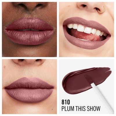 1 - Rimmel Rosetto Liquido Lasting Mega Matte 810 Plum This Show 7.4 ml