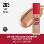 1 - Rimmel Fondotinta Lasting Finish 35h Con Acido Ialuronico 203 True Beige