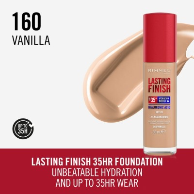 1 - Rimmel Lasting Finish Hydration Boost 35H 160 Vanilla 30 ml