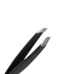 1 - Ethos Tweezers - Pinzetta Nera Professionale Punta Obliqua