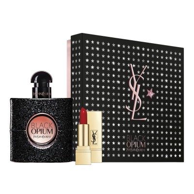 1 - Yves Saint Laurent Coffret Black Opium Eau de parfum 50ml + Mini Rouge Pur Couture N°1 Le Rouge