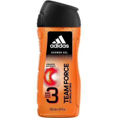 1 - Adidas Confezione Regalo Uomo Team Force, Eau de Toilette 50 ml e Gel Doccia Bagnoschiuma 3in1, 250 ml
