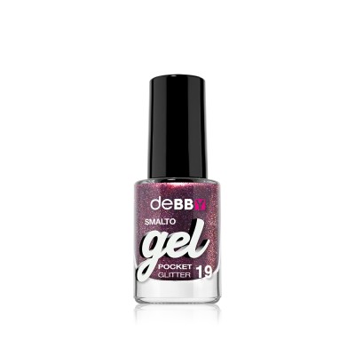 1 - deBBY gelPOCKET nail polish Purple Glitter