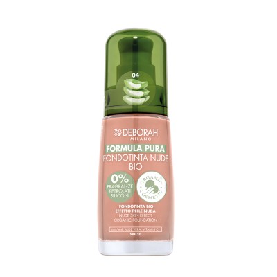 1 - Deborah Milano Formula Pura Fondotinta Nude Bio 04 Amber