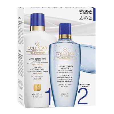 1 - Collistar Kit Latte Detergente Anti-età viso-occhi