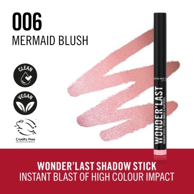 1 - Rimmel Wonder'Last Shadow Stick 006 Mermaid Blush 1.64g